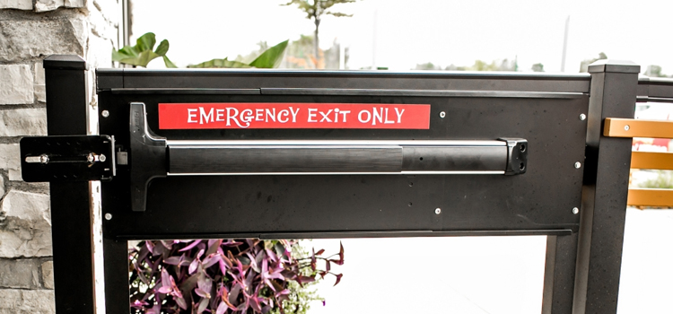 emergency push bar installation in Montecito